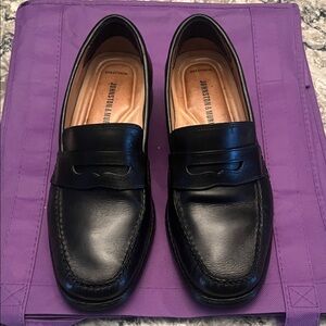 Johnston & Murphy Black Leather Loafers